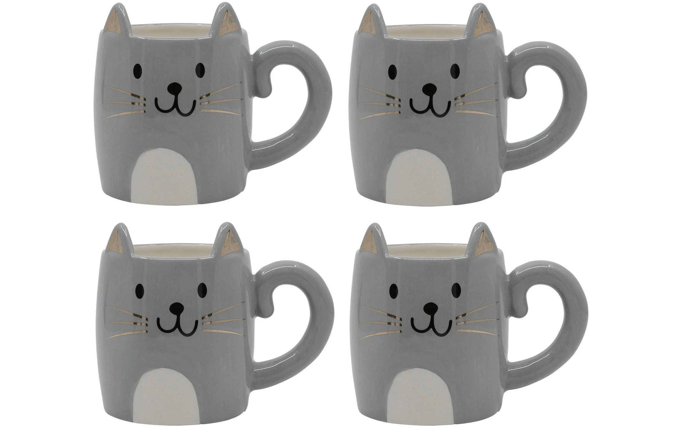 Tasse à café Bätmään 330 ml, 4 Pièce/s, Gris - Tasse Kadastar Tasse à Café Bätmään 330 Ml, 4 Pièce/s, Gris - Tasse -Paderno Shop unnamed file 2267