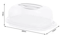 Rotho Cloche à Fromage Fresh 2.3 L, Transparent - Distributeur De Nourriture -Paderno Shop unnamed file 233