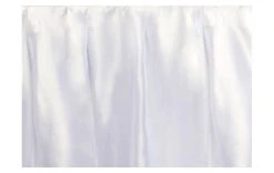 Partydeco Jupe De Table Satin 75 Cm X 4 M, Blanc - Nappes De Table
