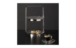 Leonardo Plat De Présentation étagé Senso Argenté/Transparent - Etagere & Stand à Gâteaux -Paderno Shop unnamed file 2411