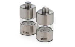 AdHoc Moulins à Sel Et à Poivre MINIMILL 2 Pièces, 6.2 Cm, Argenté - Moulin à épices