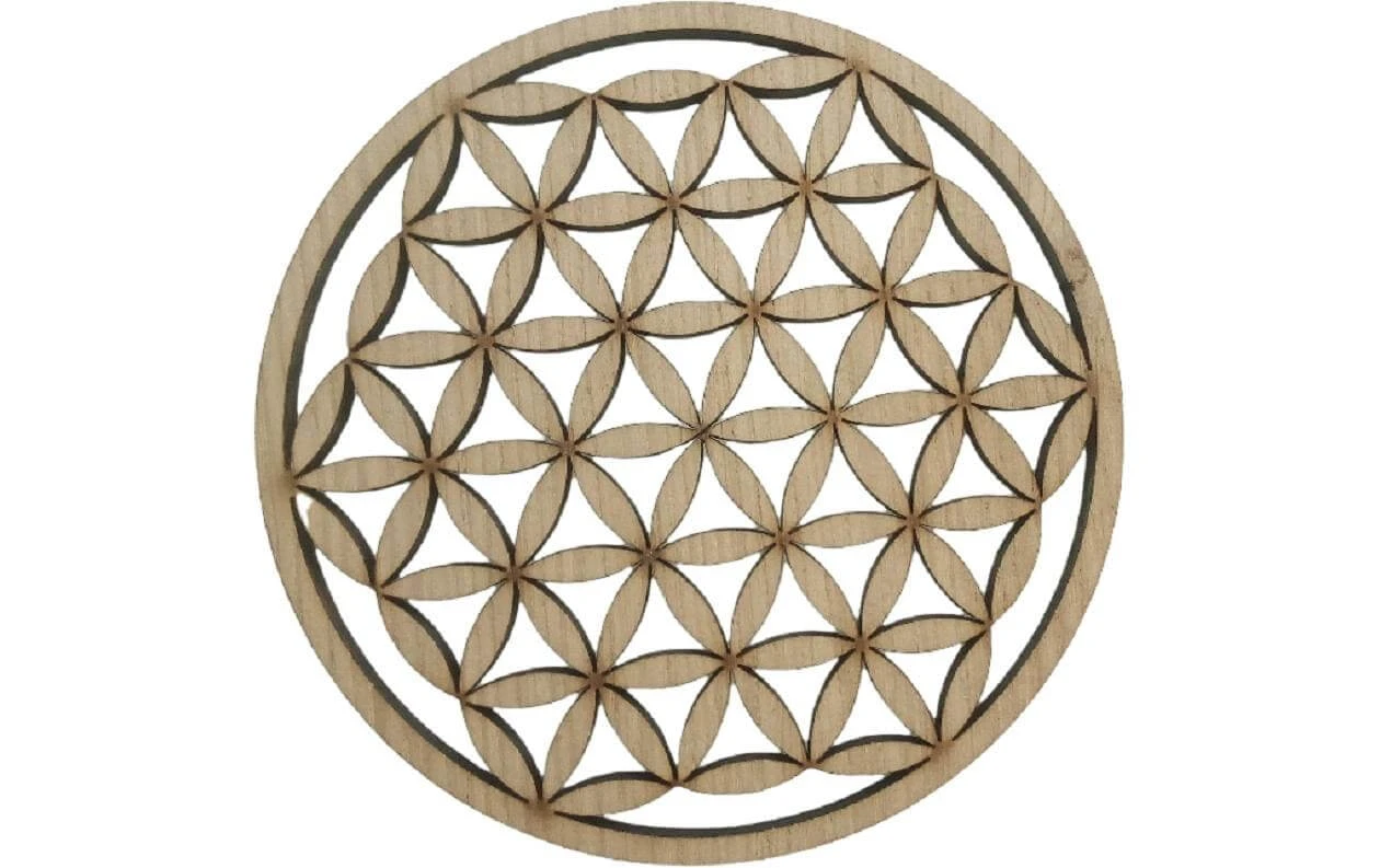 Dessous de plat Fleur de vie Bois de chêne - Sous-verre Aepll Consulting Dessous De Plat Fleur De Vie Bois De Chêne - Sous-verre -Paderno Shop unnamed file 2448