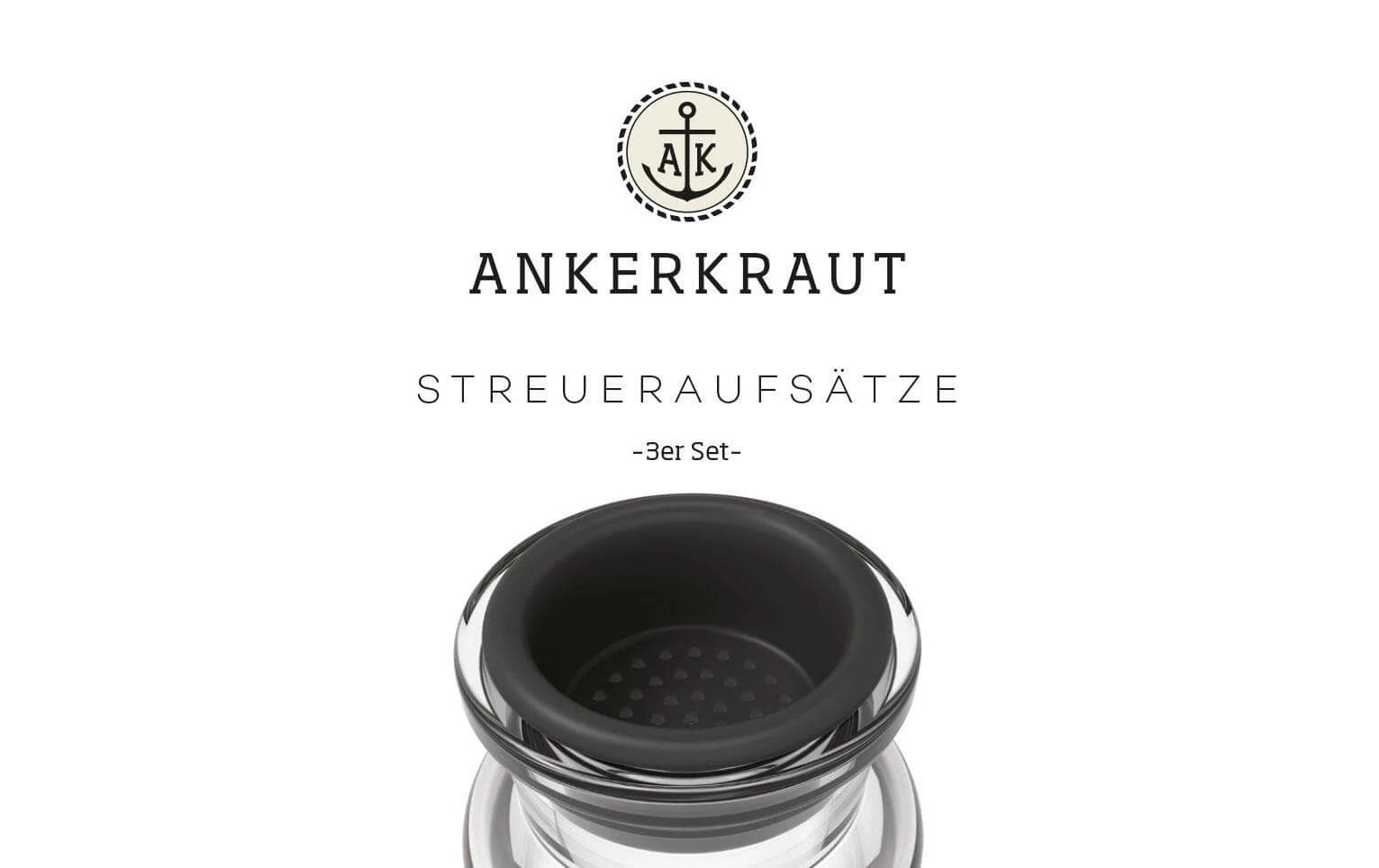Ankerkraut Verre De Liège Streuaufsatz Ensemble De 3 - Diffuseur 5 Ankerkraut Verre De Liège Streuaufsatz Ensemble De 3 - Diffuseur - Image 3