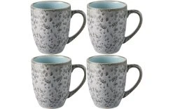 Bitz Tasse à Café 300 Ml, 4 Pièce/s, Gris/Bleu Clair - Tasse