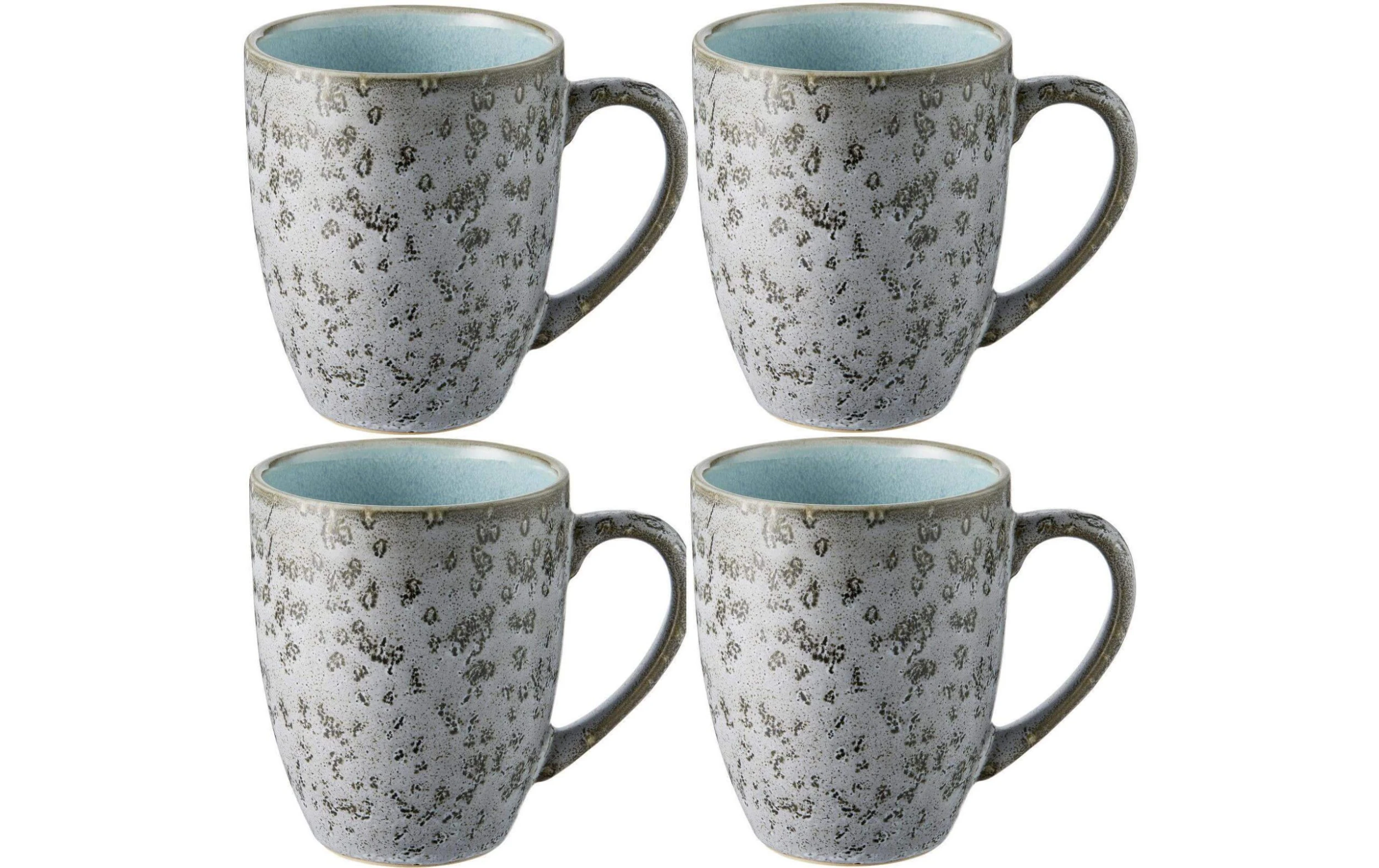 Bitz Tasse à Café 300 Ml, 4 Pièce/s, Gris/Bleu Clair - Tasse 3 Bitz Tasse à Café 300 Ml, 4 Pièce/s, Gris/Bleu Clair - Tasse