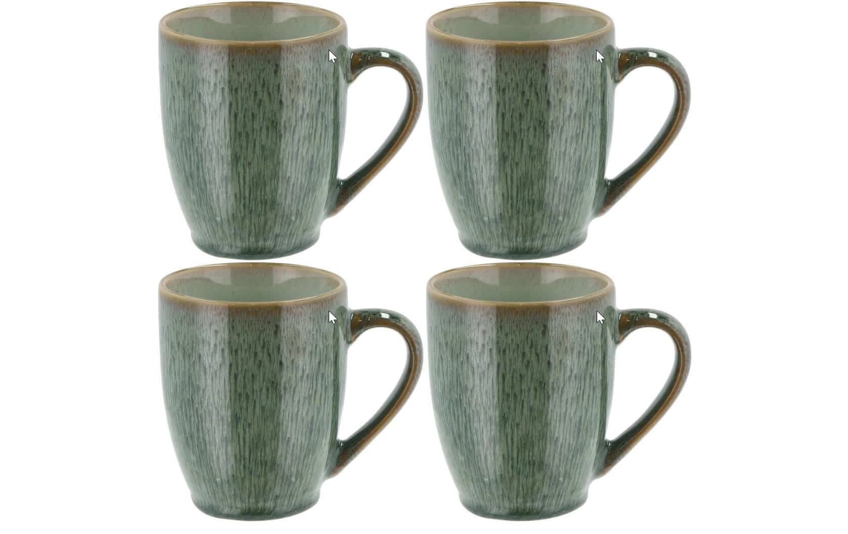 Bitz Tasse à Café 300 Ml, 4 Pièce/s, Vert Foncé/vert Clair - Tasse 3 Bitz Tasse à Café 300 Ml, 4 Pièce/s, Vert Foncé/vert Clair - Tasse