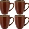 Bitz Tasse à Café 300 Ml, 4 Pièce/s, Ambre/Crème - Tasse