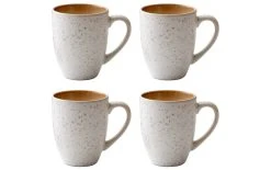 Bitz Tasse à Café 300 Ml, 4 Pièce/s, Crème/Ambre - Tasse