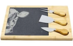 Kadastar Plateau De Service Vache Zoom Anthracite/Brun Clair - Plat