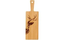 Kadastar Plateau De Service Zoom Sur Le Cerf 40 X 13 Cm, Hêtre - Plat