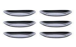 Arcoroc Assiette Non Décorative Evolution Ø 30 Cm, 6 Pièce/s, Noir - Plaque