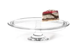 Leonardo Assiette à Gâteau Ciao Avec Pied Transparent - Etagere & Stand à Gâteaux