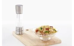 Cole&Mason Moulin à Sel Derwent 19 Cm 19 Cm, Argenté/Transparent - Moulin à épices -Paderno Shop unnamed file 2820