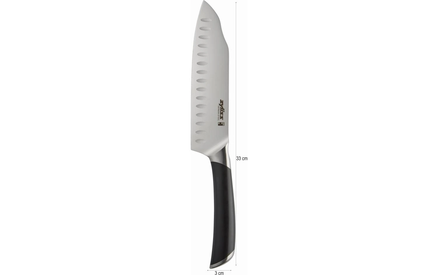 Zyliss Couteau Santoku Comfort Pro 18 Cm, Noir/Argenté - Couteau De Cuisine 4 Zyliss Couteau Santoku Comfort Pro 18 Cm, Noir/Argenté - Couteau De Cuisine - Image 2