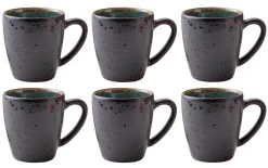 Bitz Tasse à Café 190 Ml, 6 Pièce/s, Vert/Noir - Tasse