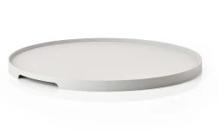 Zone Denmark Plat De Service Singels 35 Cm X 1.8 Cm, Rond, Gris Clair - Plat