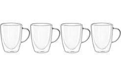 Leonardo Tasse à Café Duo 300 Ml, 4 Pièce/s, Transparent - Tasse