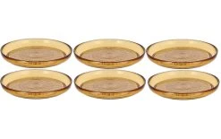 Bitz Assiettes Pour Le Petit-déjeuner Et à Dessert Kusintha Ø 18 Cm, 6 Pièce/s, Amber - Plaque