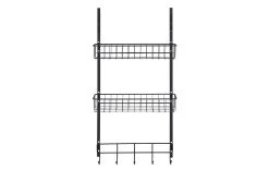Wenko Etagère De Porte 39 X 10 X 75 Cm Noir - Porte-ustensiles De Cuisine