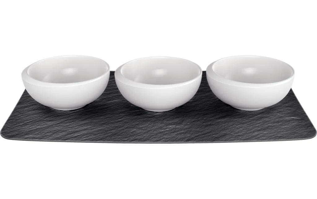 Plateau de service avec petites coupelles NewMoon Blanc - Plat Villeroy & Boch Plateau De Service Avec Petites Coupelles NewMoon Blanc - Plat -Paderno Shop unnamed file 3125