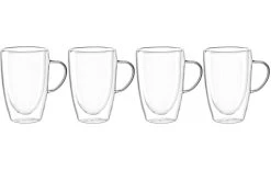 Leonardo Tasse à Café Duo 400 Ml, 4 Pièce/s, Transparent - Tasse
