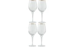 Lene Bjerre Verre à Vin Blanc Claudine 450 Ml, 4 Pièce/s, Transparent - Verres à Vin