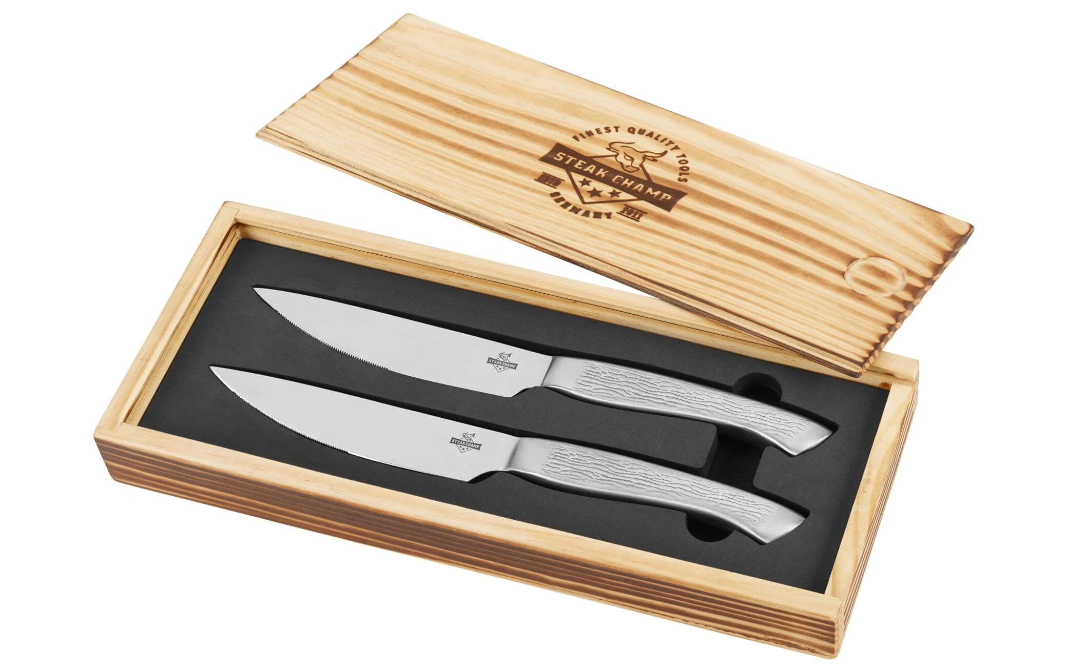 Kits de couteaux à steak BigBull 2 Pièce/s, Argenté - Couteau de cuisine Steak Champ Kits De Couteaux à Steak BigBull 2 Pièce/s, Argenté - Couteau De Cuisine -Paderno Shop unnamed file 3256