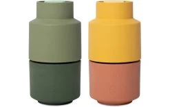 Crush Grind Moulin à épices Billund Lot De 2, 11.6 Cm, Multicolore - Moulin à épices