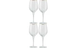 Lene Bjerre Verre à Vin Rouge Claudine 580 Ml, 4 Pièce/s, Transparent - Verres à Vin