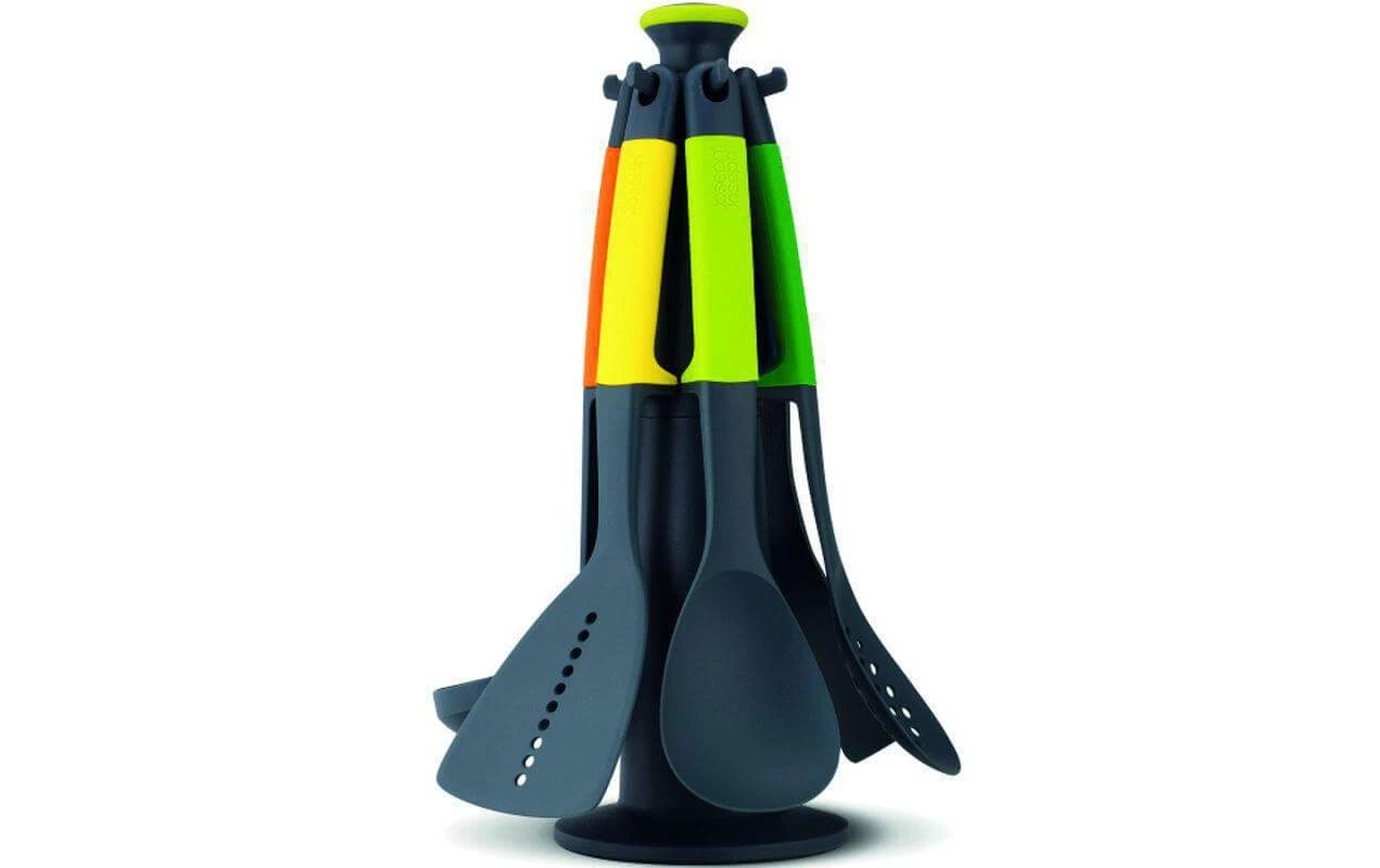 Ustensiles de cuisine avec support Vert foncé - Set de couverts Joseph Joseph Ustensiles De Cuisine Avec Support Vert Foncé - Set De Couverts -Paderno Shop unnamed file 3416