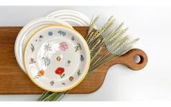 Mila Assiettes Pour Le Petit-déjeuner Et à Dessert Lovely Flowers 4 Pièce/s, Blanc - Plaque -Paderno Shop unnamed file 3431