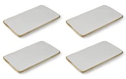 Bitz Plat De Service 4 Pièces, Crème - Plat