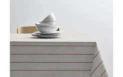 Södahl Nappe Line 140 Cm X 320 Cm, Crème/Rouge - Nappes De Table