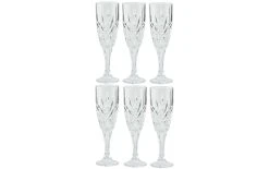 Lene Bjerre Verre à Champagne Cristel 210 Ml, 6 Pièce/s, Transparent - Verres à Champagne