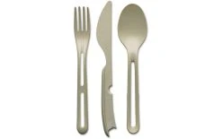 Koziol Couverts à Emporter Klikk 3-parties, Sabler - Set De Couverts