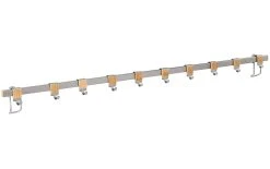 Wenko Patère Pour Porte Premium 80 X 2.5 X 4 Cm Brun/Argenté - Porte-ustensiles De Cuisine