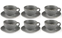 Bitz Tasse à Café 240 Ml, 6 Pièce/s, Gris - Tasse