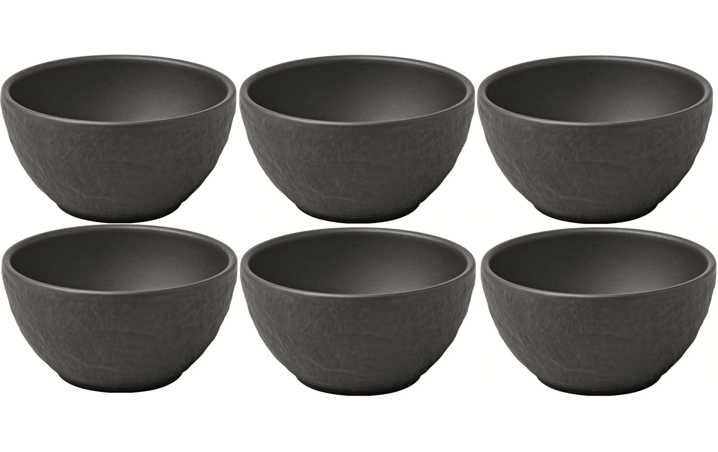 Villeroy & Boch Coupelle Apéritif Manufacture Rock 7.7 Cm, 6 Pièce/s, Noir - Bol 3 Villeroy & Boch Coupelle Apéritif Manufacture Rock 7.7 Cm, 6 Pièce/s, Noir - Bol