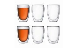 BODUM Gobelet Isotherme Pavina 350 Ml, 6 Pièce/s, Transparent - Tasse