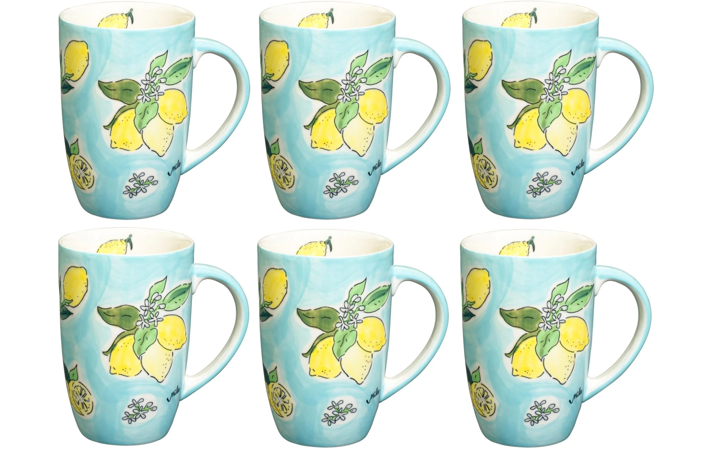 Tasse à café Tutto Limone 230 ml , 6 Pièce/s, Bleu clair - Tasse Mila Tasse à Café Tutto Limone 230 Ml , 6 Pièce/s, Bleu Clair - Tasse -Paderno Shop unnamed file 3779 scaled