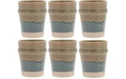Villa Collection Gobelet à Café Evig 350 Ml, 6 Pièce/s, Bleu/Brun - Tasse