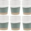 Villa Collection Gobelet à Café Evig 350 Ml, 6 Pièce/s, Vert/Blanc - Tasse -Paderno Shop unnamed file 3805