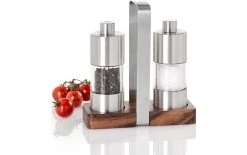 AdHoc Moulins à Sel Et à Poivre MENAGE Classic 2 Pièces, 13 Cm, Argenté - Moulin à épices