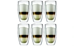 BODUM Gobelet Isotherme Pavina 450 Ml, 6 Pièce/s, Transparent - Tasse