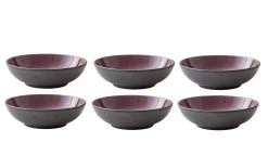 Bitz Assiette De Soupe Et De Pâtes Ø 20 Cm, 6 Pièce/s, Noir/violet - Plaque