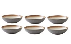 Bitz Assiette De Soupe Et De Pâtes Ø 20 Cm, 6 Pièce/s, Gris/Crème - Plaque