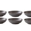 Bitz Assiette De Soupe Et De Pâtes Ø 20 Cm, 6 Pièce/s, Noir/Gris - Plaque
