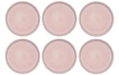 Bitz Assiette Non Décorative Ø 27 Cm, 6 Pièces, Gris/rose Clair - Plaque