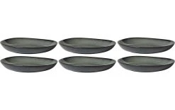 Villeroy & Boch Assiette De Soupe Et De Pâtes Lave Ø 28 Cm, 6 Pièces, Gris - Plaque