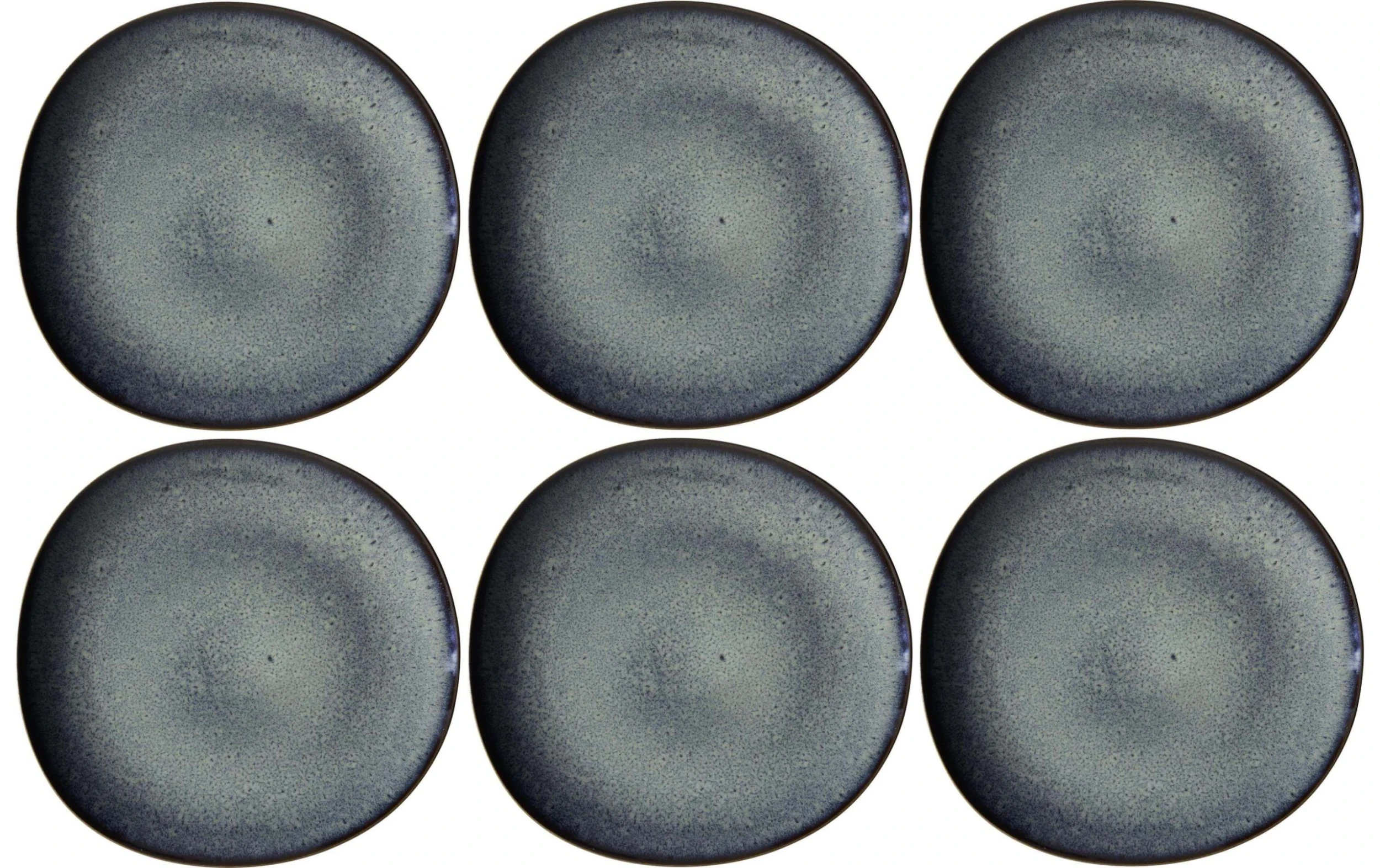 Villeroy & Boch Assiette Non Décorative Lave Ø 28 Cm, 6 Pièces, Gris - Plaque 3 Villeroy & Boch Assiette Non Décorative Lave Ø 28 Cm, 6 Pièces, Gris - Plaque